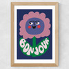 Bonjour Flower Wide Oak Frame