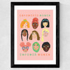 Empowered Women Wide Black Frame