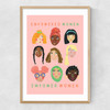 Empowered Women Narrow Oak Frame