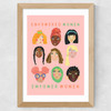 Empowered Women Wide Oak Frame
