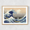 The Great Wave Off Kanagawa Narrow Oak Frame