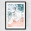 Sands of Coral Haze Medium Black Frame