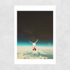 Falling with a hidden smile