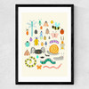 Bugs by Darcie Olley Medium Black Frame