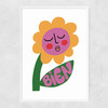 Bien Flower Narrow White Frame