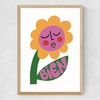 Bien Flower Medium Oak Frame