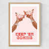 Keep 'Em Coming Medium Oak Frame