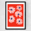 Daisies IV Medium Black Frame