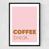 Coffee Break Narrow Black Frame