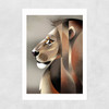 Lion in Profile by Dieter Braun Unframed Print