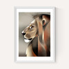 Lion in Profile by Dieter Braun