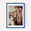 Lion in Profile by Dieter Braun