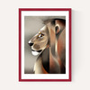 Lion in Profile by Dieter Braun