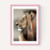 Lion in Profile by Dieter Braun
