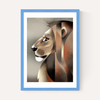 Lion in Profile by Dieter Braun