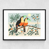 Toucans by Darcie Olley Narrow Black Frame