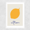 Citron Narrow White Frame