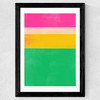 Stripe Study 15 Wide Black Frame