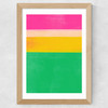 Stripe Study 15 Wide Oak Frame