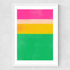 Stripe Study 15 Medium White Frame