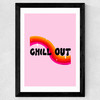 Rainbow Child Wide Black Frame