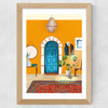 Spanish Villa Interior Wide Oak Frame