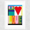 One Love by Frances Collett Wide White Frame