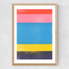 Stripe Study 18 Medium Oak Frame