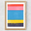 Stripe Study 18 Wide Oak Frame