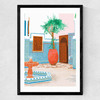 Moroccan Villa Medium Black Frame