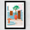 Moroccan Villa Wide Black Frame