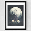 My Moon, My Man, My Love Wide Black Frame