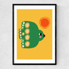 Green Flying Bird