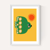 Green Flying Bird