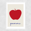 Pomme Narrow White Frame