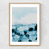 Blue Landscape Narrow Oak Frame