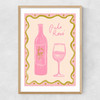 Pale Rose Narrow Oak Frame