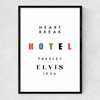Heartbreak Hotel Narrow Black Frame