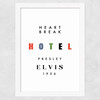 Heartbreak Hotel Wide White Frame