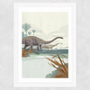 Diplodocus Wide White Frame
