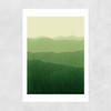 Gradient Landscape Green Unframed Print