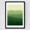 Gradient Landscape Green Medium Black Frame