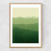 Gradient Landscape Green Narrow Oak Frame