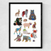 Mexican Wrestling Medium Black Frame