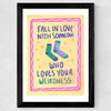 Fall In Love With Someone Who Loves Your Weirdness Wide Black Frame