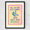 Fall In Love With Someone Who Loves Your Weirdness Medium Black Frame