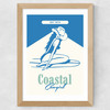 Coastal Cowgirl Blue Wide Oak Frame