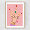 You Rock by Emmy Lupin Studio Narrow Oak Frame