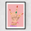 You Rock by Emmy Lupin Studio Narrow Black Frame