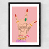 You Rock by Emmy Lupin Studio Medium Black Frame